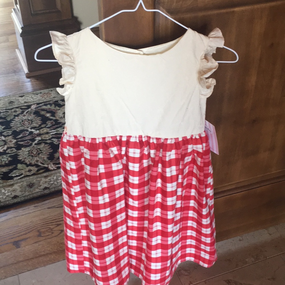 Persnickety Cream and Red Dress NWT